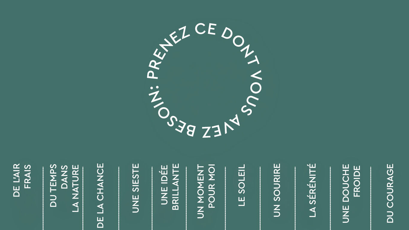 Repr&eacute;sentation visuelle d&rsquo;un panneau d&eacute;tachable : Prenez ce dont vous avez besoin