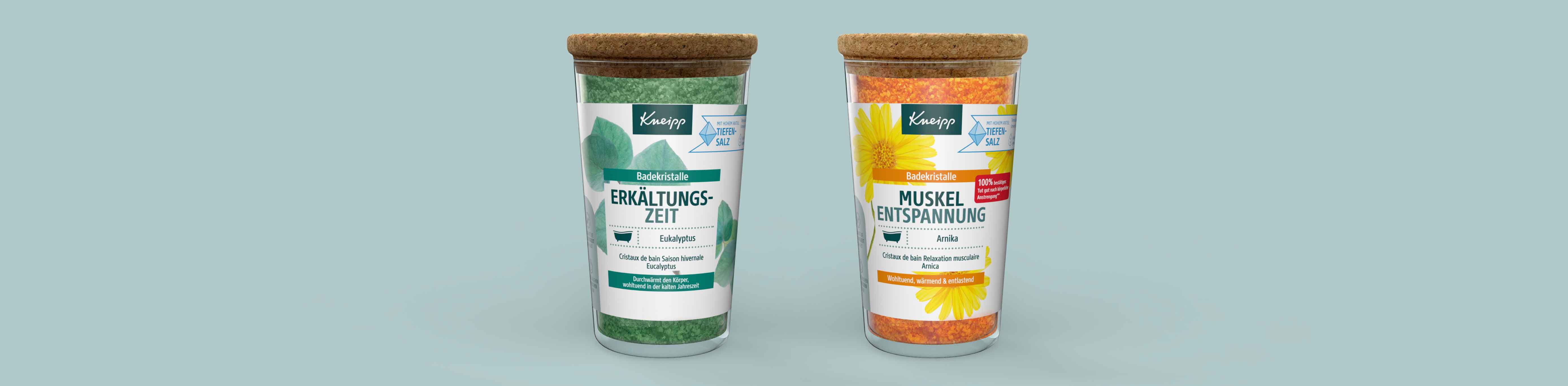 Unser Badesalz jetzt in der nachhaltigen Glasverpackung 