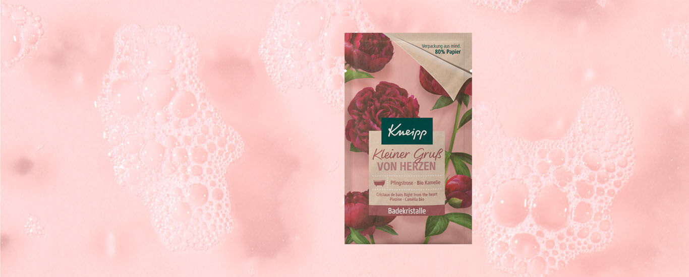 Produktbild der Kneipp Badekristalle Ein Gruß von Herzen