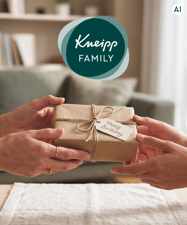 Ein Geschenk wird von Hand zu Hand &uuml;bergeben.