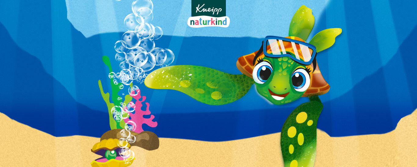 Illustration: produkt Kneipp naturkind Unterwasserparty.