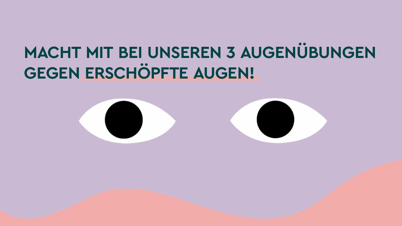 Video: 3 Augenübungen gegen Erschöpfte Augen. Dauer: 35 Sekunden. Das Video öffnet in YouTube mit Untertiteln.