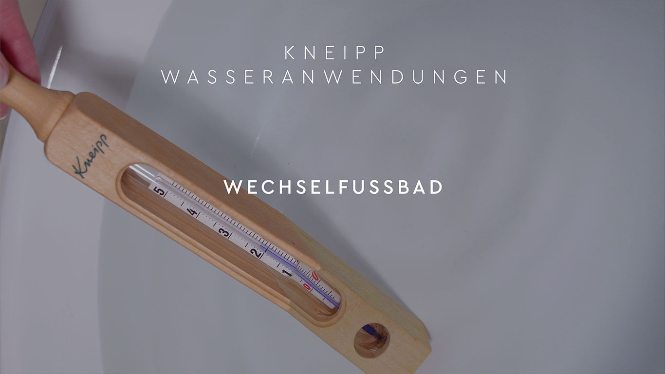 Video: Anleitung zu der Durchführung eines Wechselfußbads. Dauer: 36 Sekunden. Das Video öffnet in YouTube mit Untertiteln. 