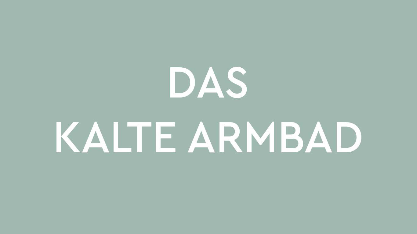 Ein kaltes Armbad dient als natürlicher Wachmacher