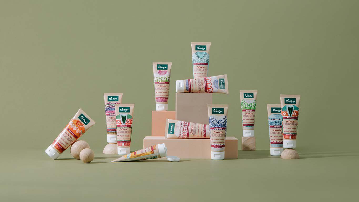Pilotprojekt: Handcreme-Tuben mit Karton
