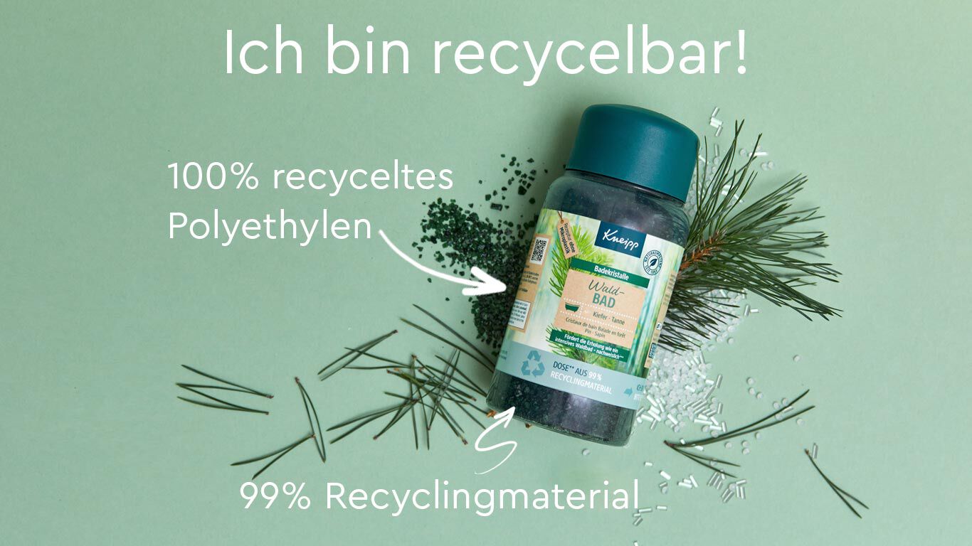 Recycling Verpackung Badesalz
