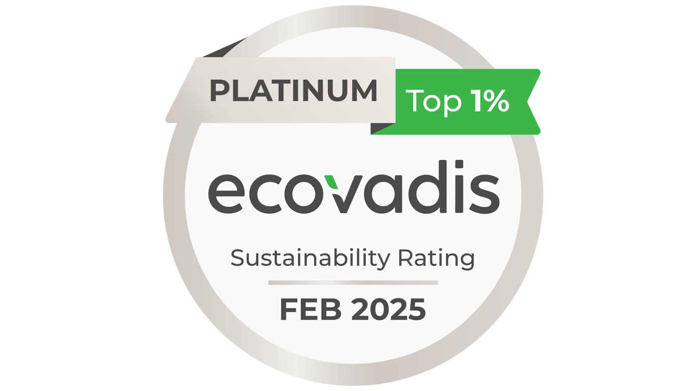 EcoVadis Logo 2025 - Platin-Rating für Kneipp