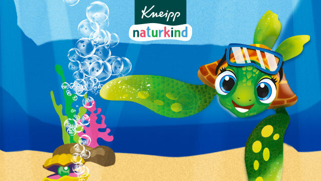 Illustration: produkt Kneipp naturkind Unterwasserparty.