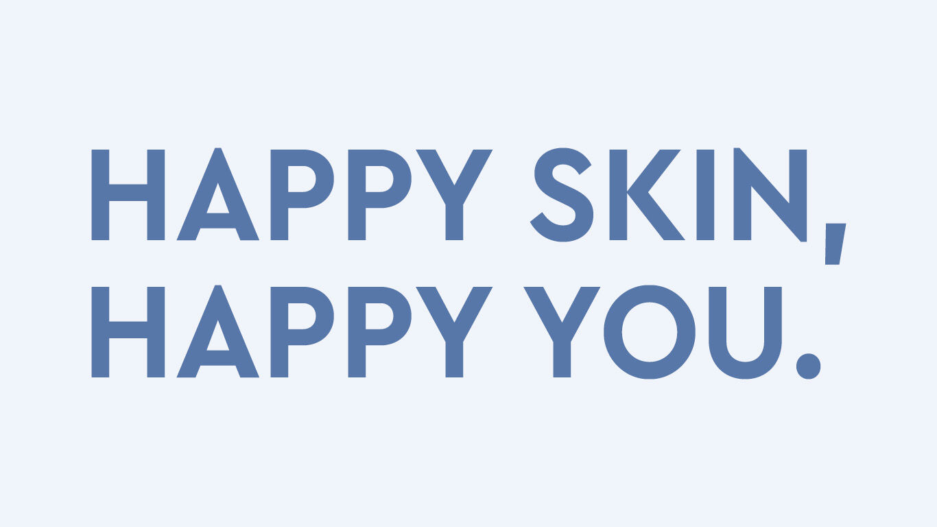 Illustration: Happy Skin, happy you.