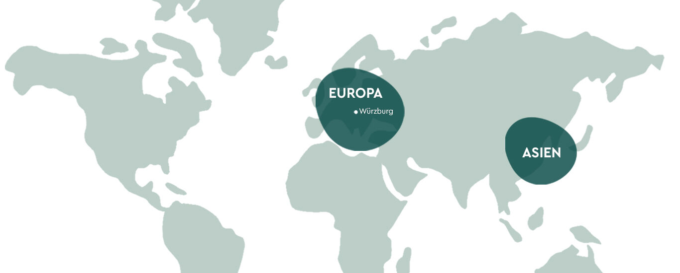Landkarte mit Markierungen, in denen Kneipp vertreten ist.