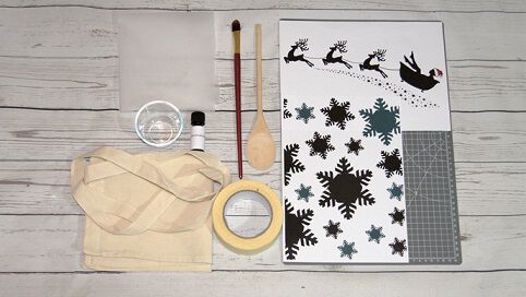 Weihnachten Basteltipp Lavendeldruck