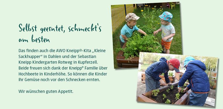 Kneipp unterstützt Kitas