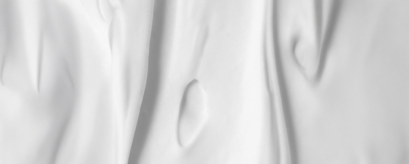 Textur einer weißen Creme 
