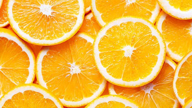 Nahaufnahme von Orangenscheiben