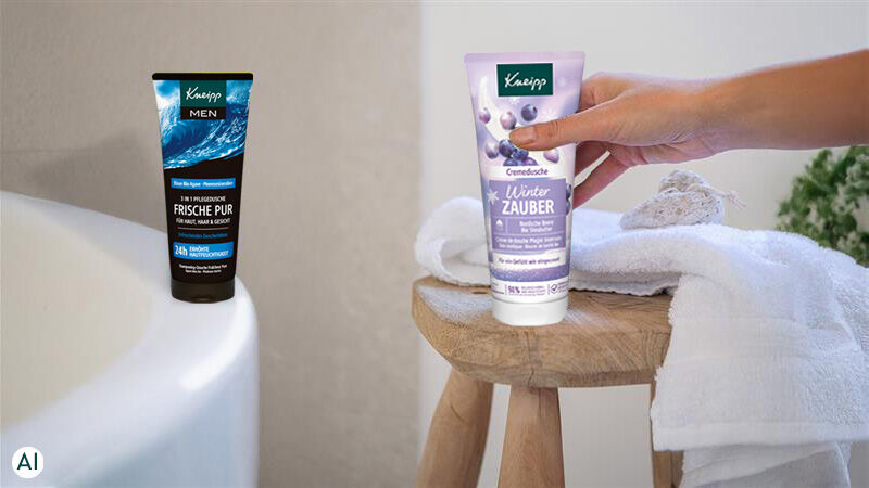 Kneipp Duschen im Badezimmer.