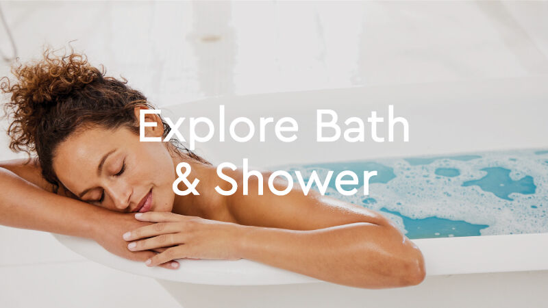 woman in a kneipp dream away bath with text
