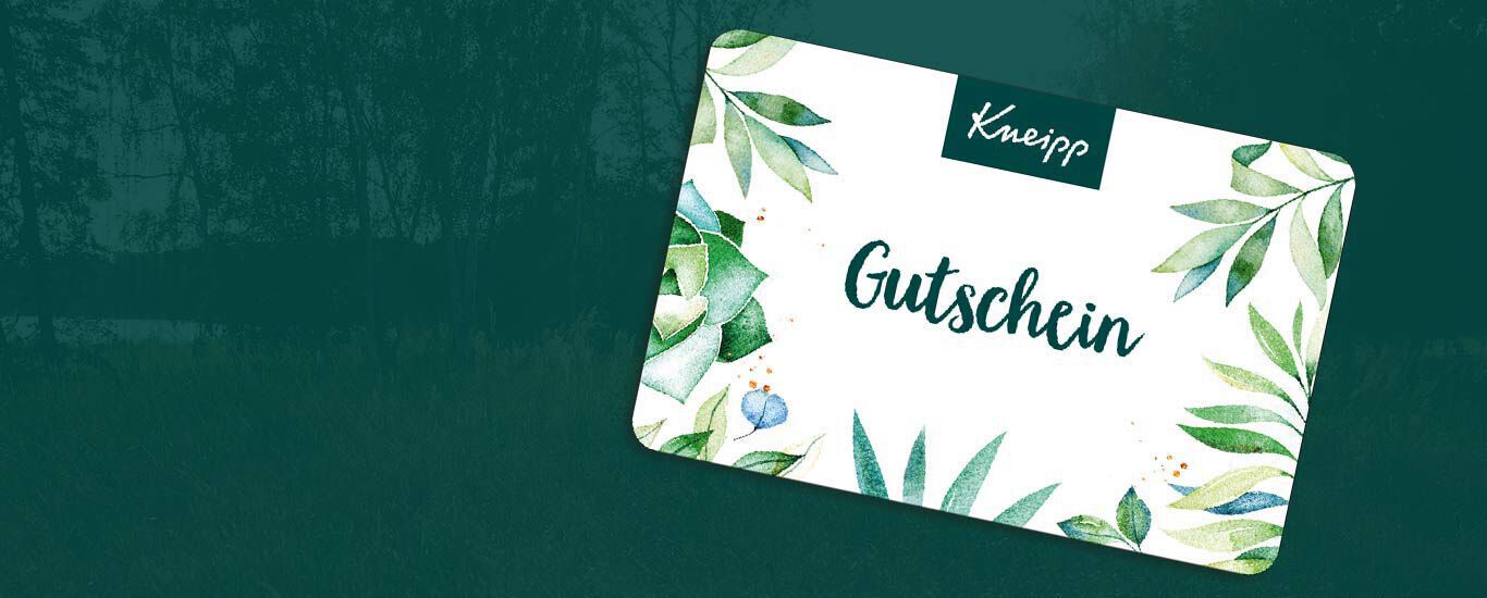 Guthabenabfrage Gutschein Abbildung Kneipp Gutschein
