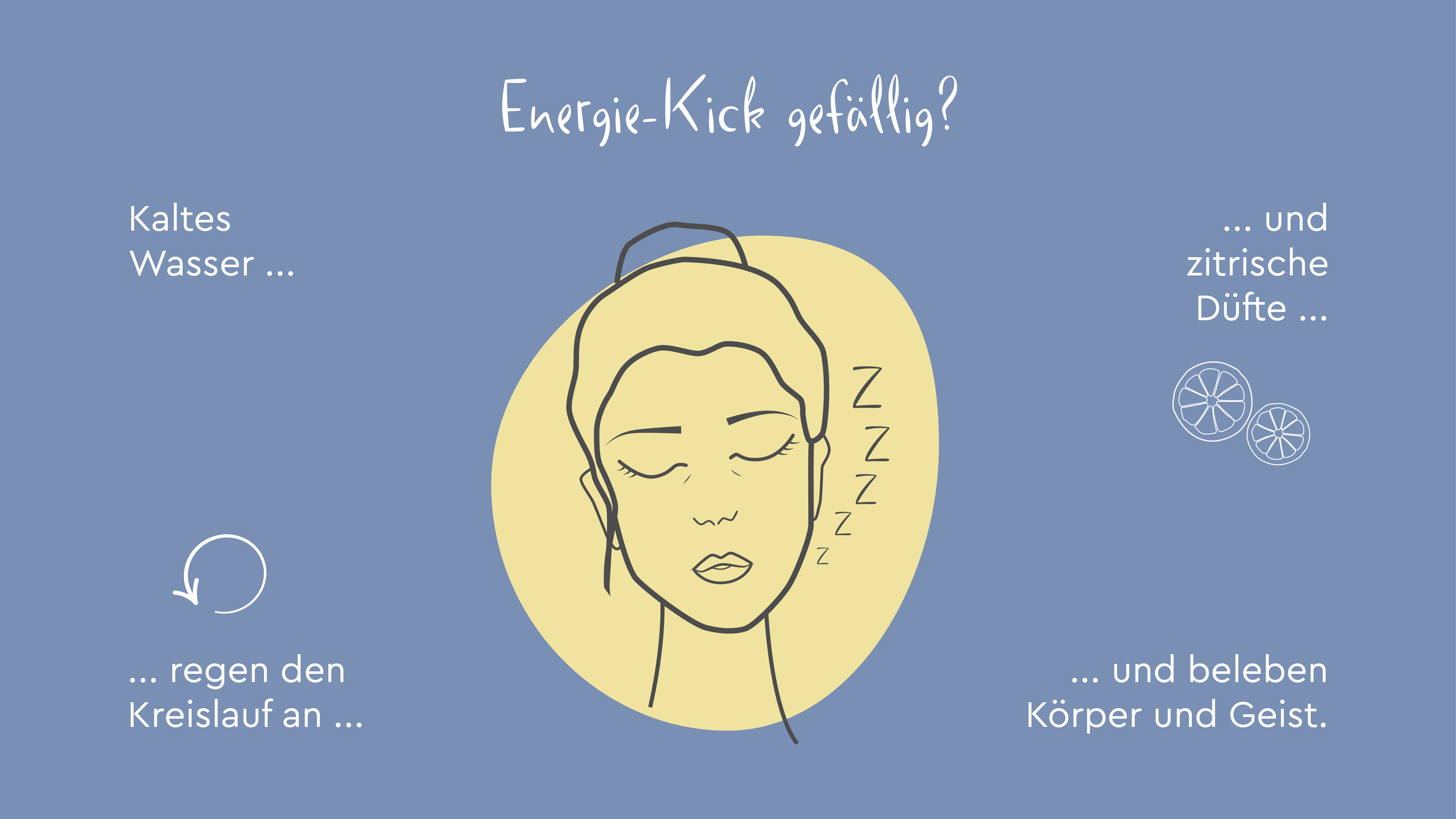 Illustration zum Thema Energie-Kick unter der Dusche