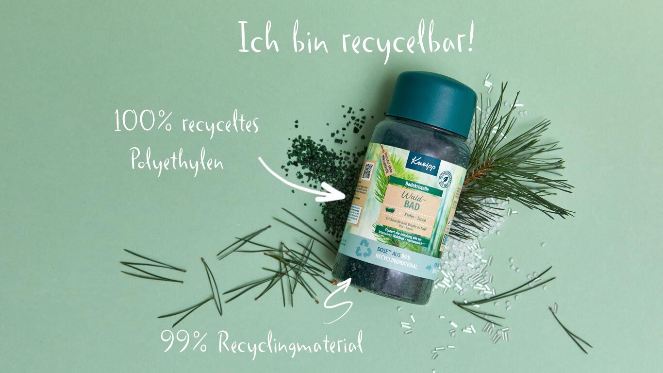 Emballage recyclé Sels de bain