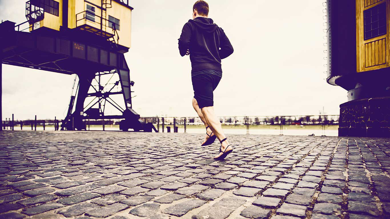 Sandales spéciales pour le jogging.