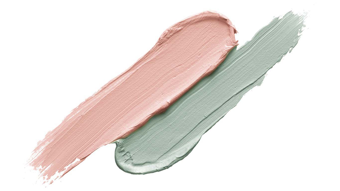 Argile verte et rose