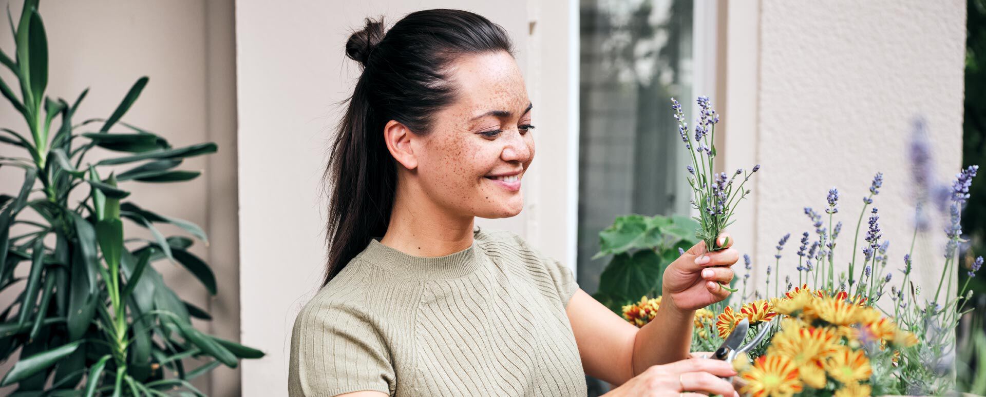 Gammes de produits Femme avec des plantes vivaces