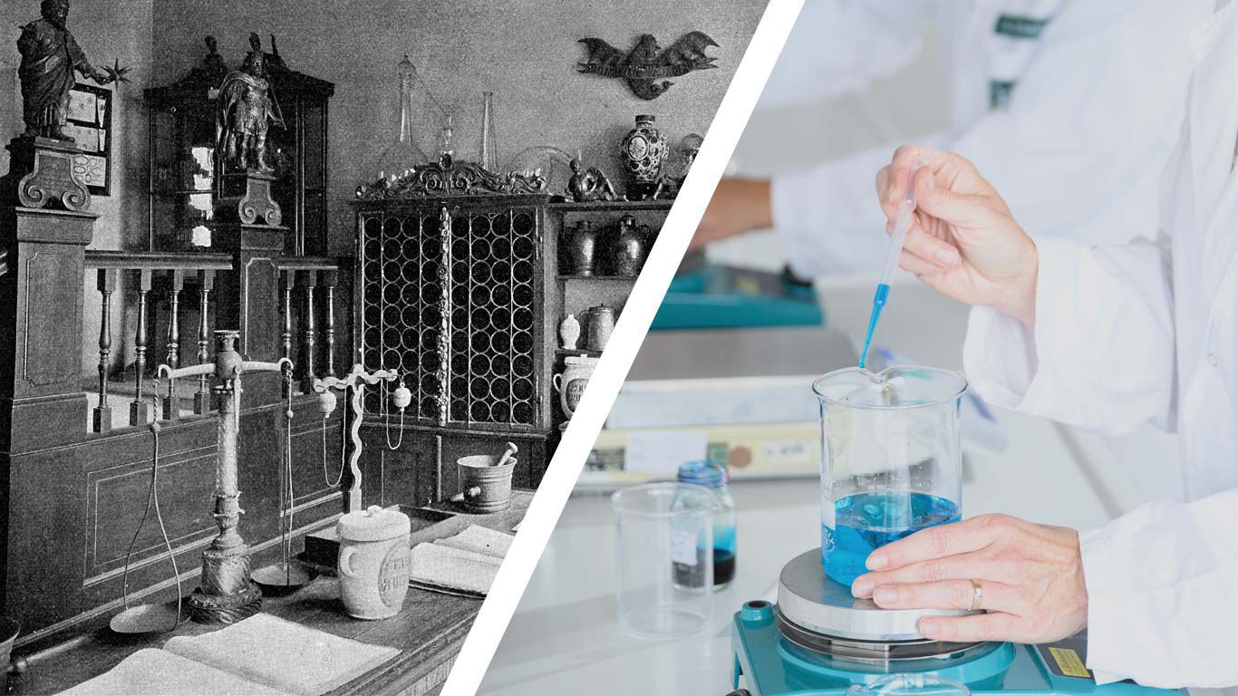 &Eacute;cran divis&eacute; : &Agrave; gauche, Kneipp historique, &agrave; droite, Kneipp moderne.