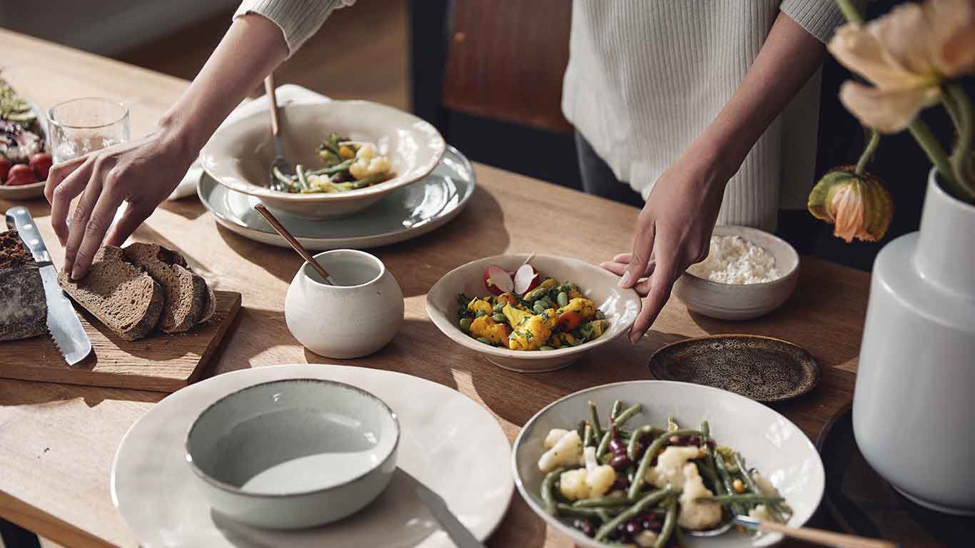 plato de verduras frescas