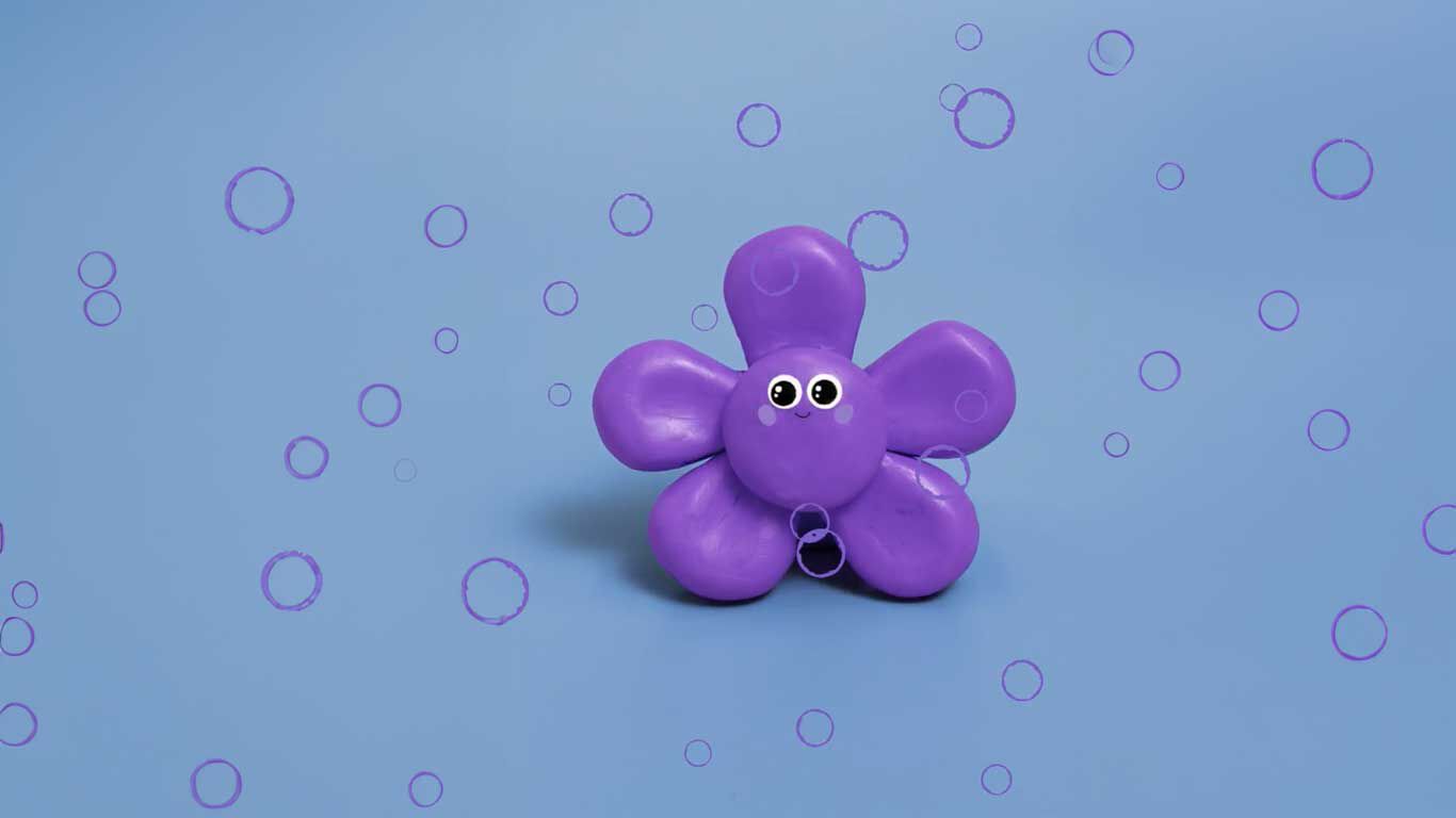 Figurine en pâte à modeler Fleur Kneipp naturkind.