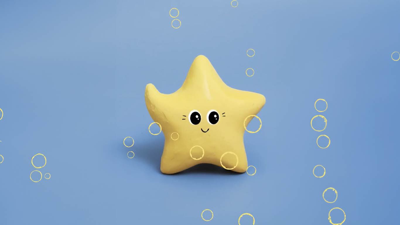 Figurine en pâte à modeler étoile Kneipp naturkind.