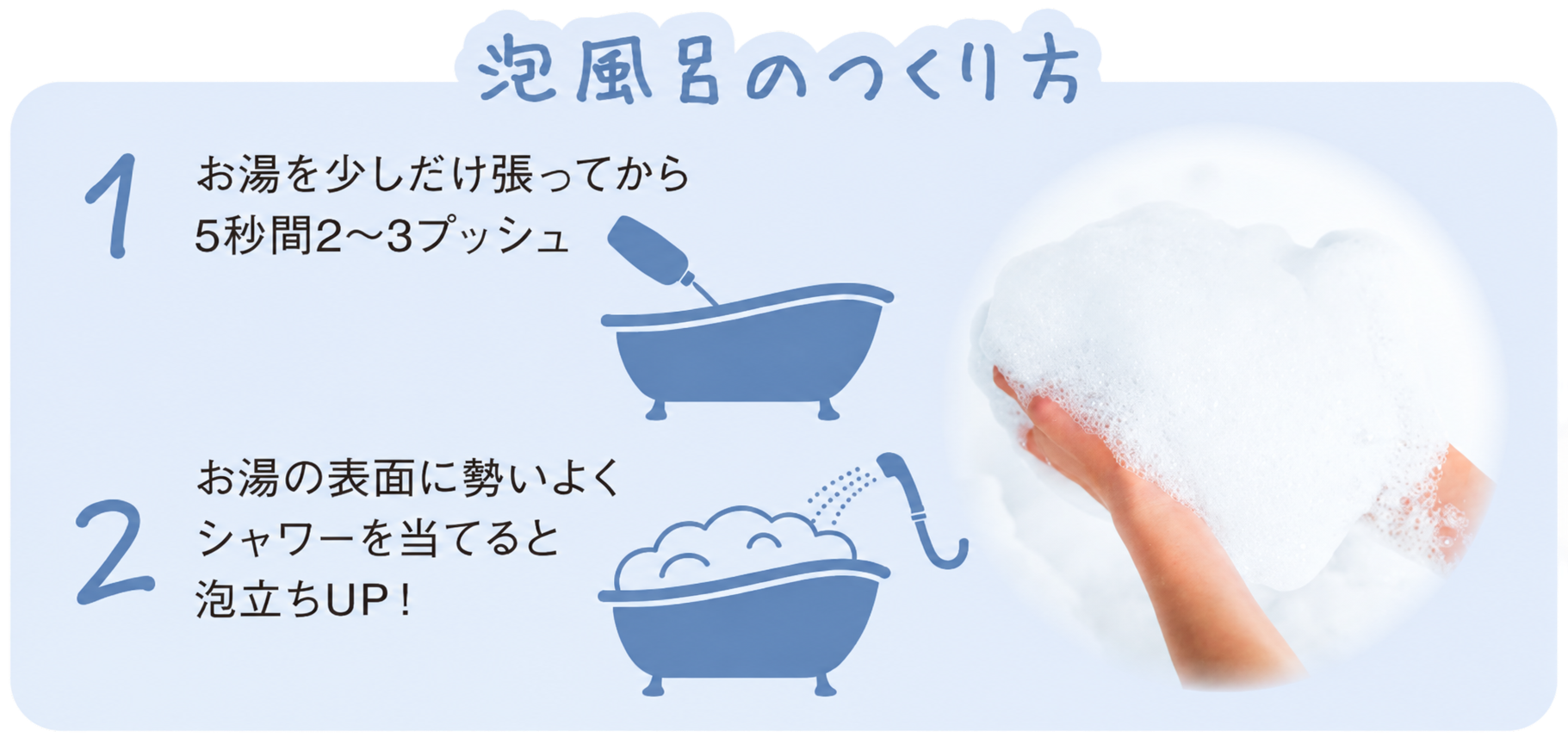 泡風呂のつくり方
