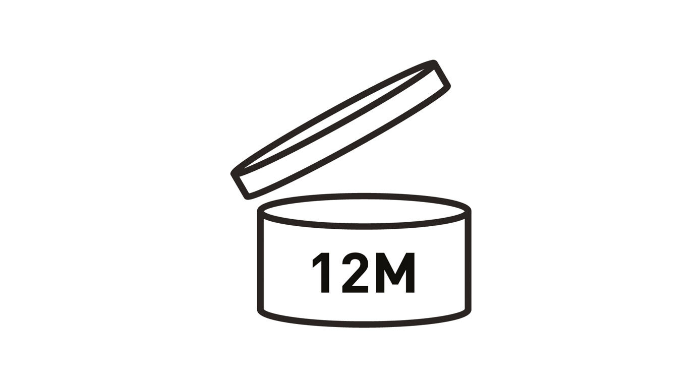 12 M oznacza 1 rok trwałości