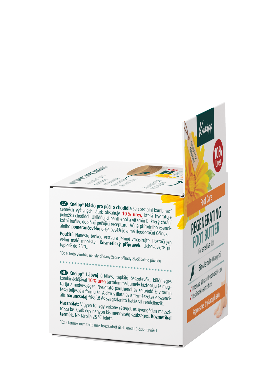 M&aacute;slo pro p&eacute;či o chodidla - Prav&yacute; pohled