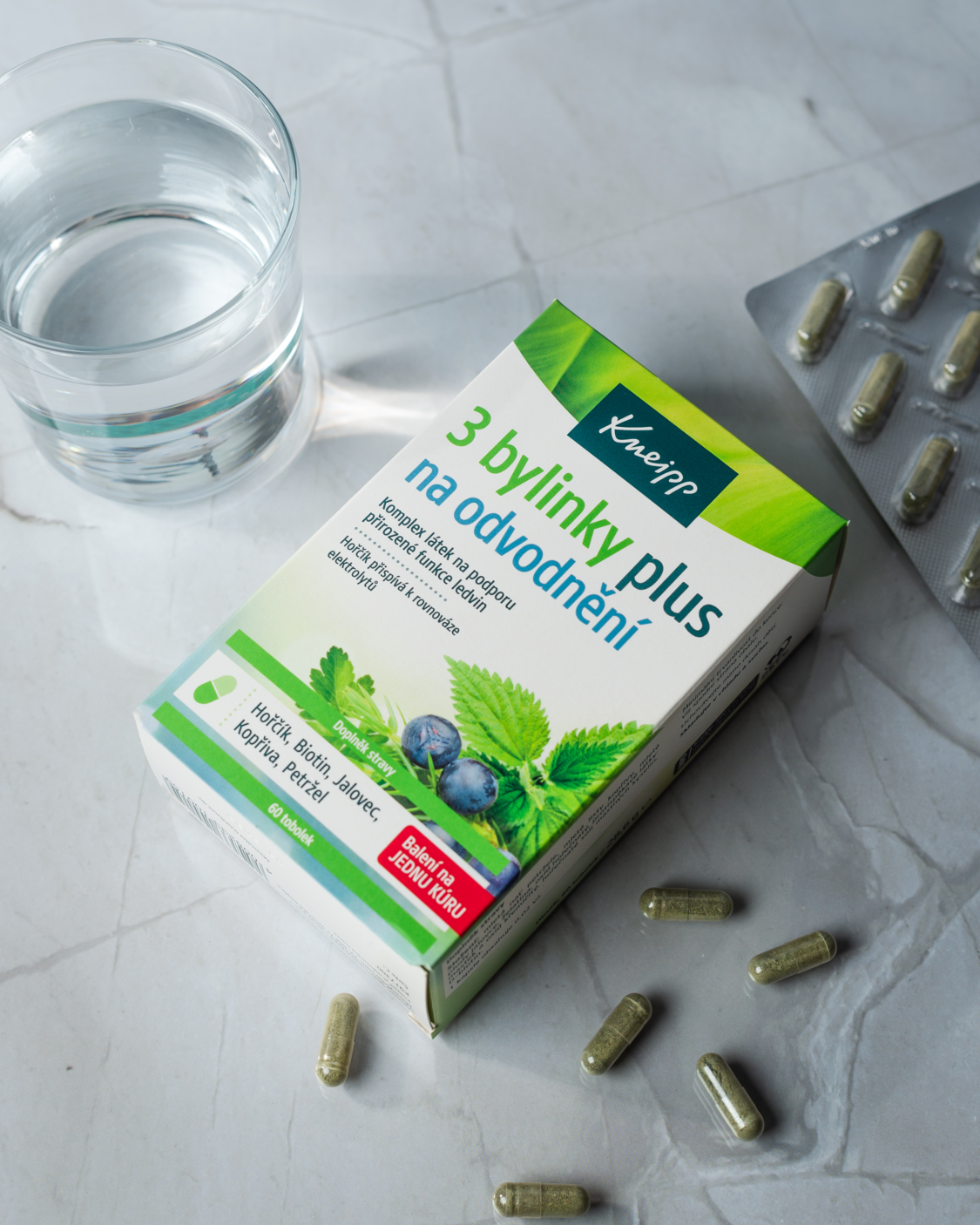 Kneipp 3 bylinky na odvodněn&iacute; - Lev&yacute; pohled