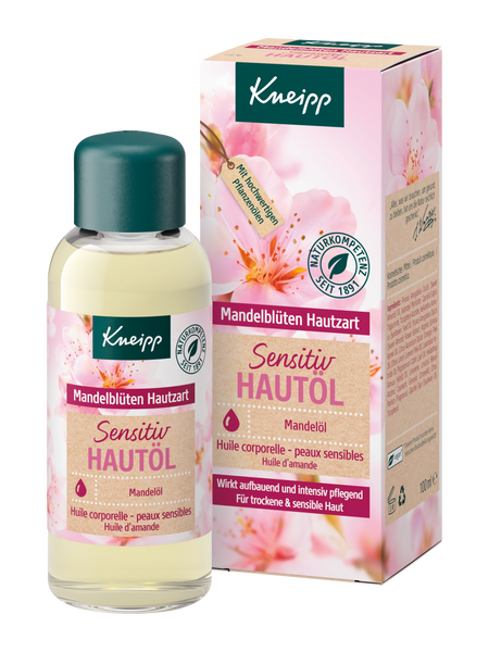 Tělový olej Mandlové květy - Pohled zepředu