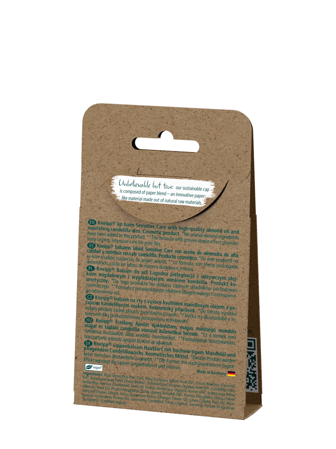 Balz&aacute;m na rty Mandle - Zadn&iacute; pohled