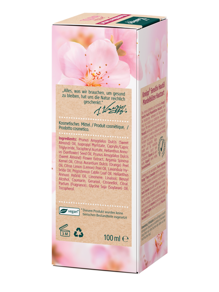 Tělový olej Mandlové květy - Levý pohled