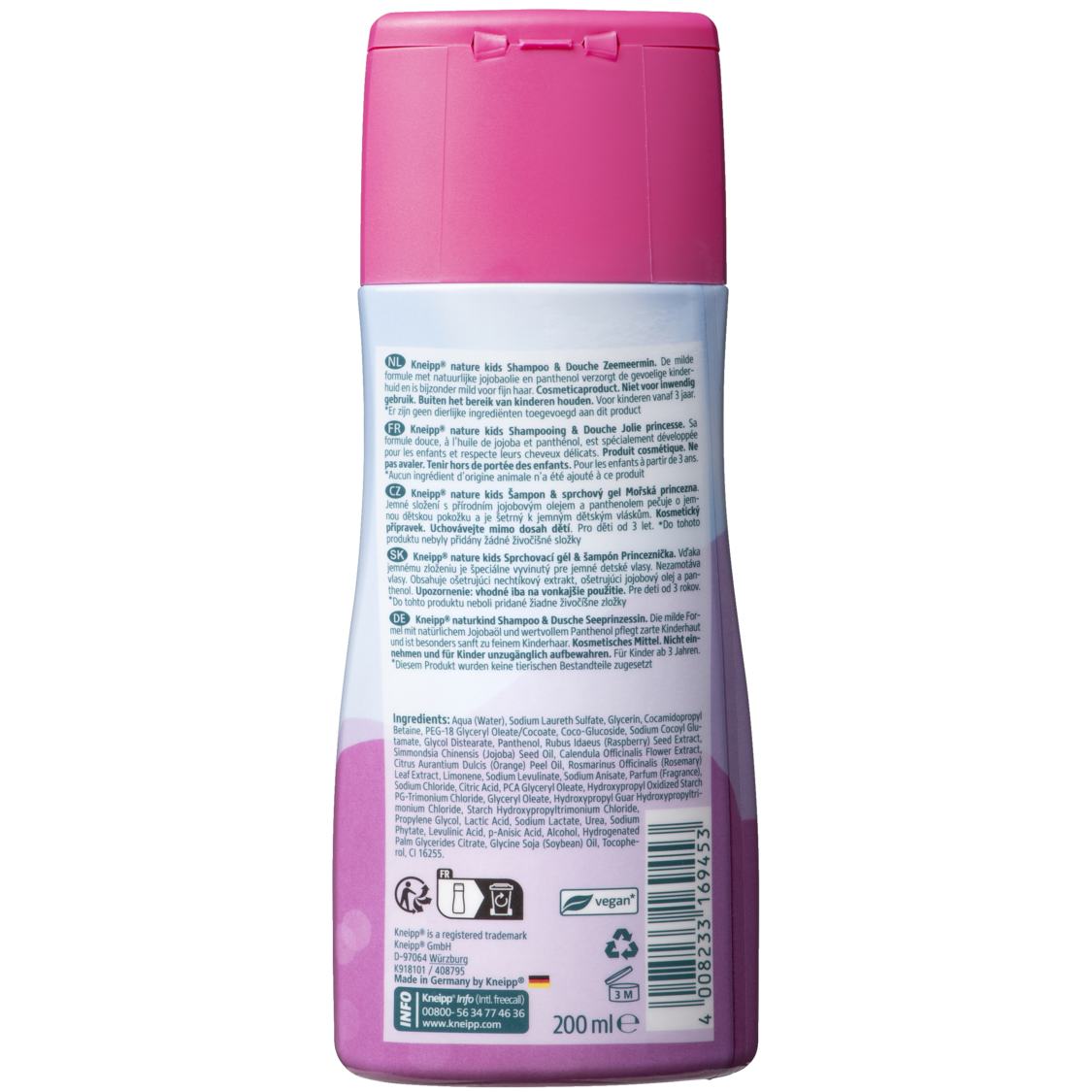 &Scaron;ampon a Sprchov&yacute; gel Mořsk&aacute; princezna - Zadn&iacute; pohled