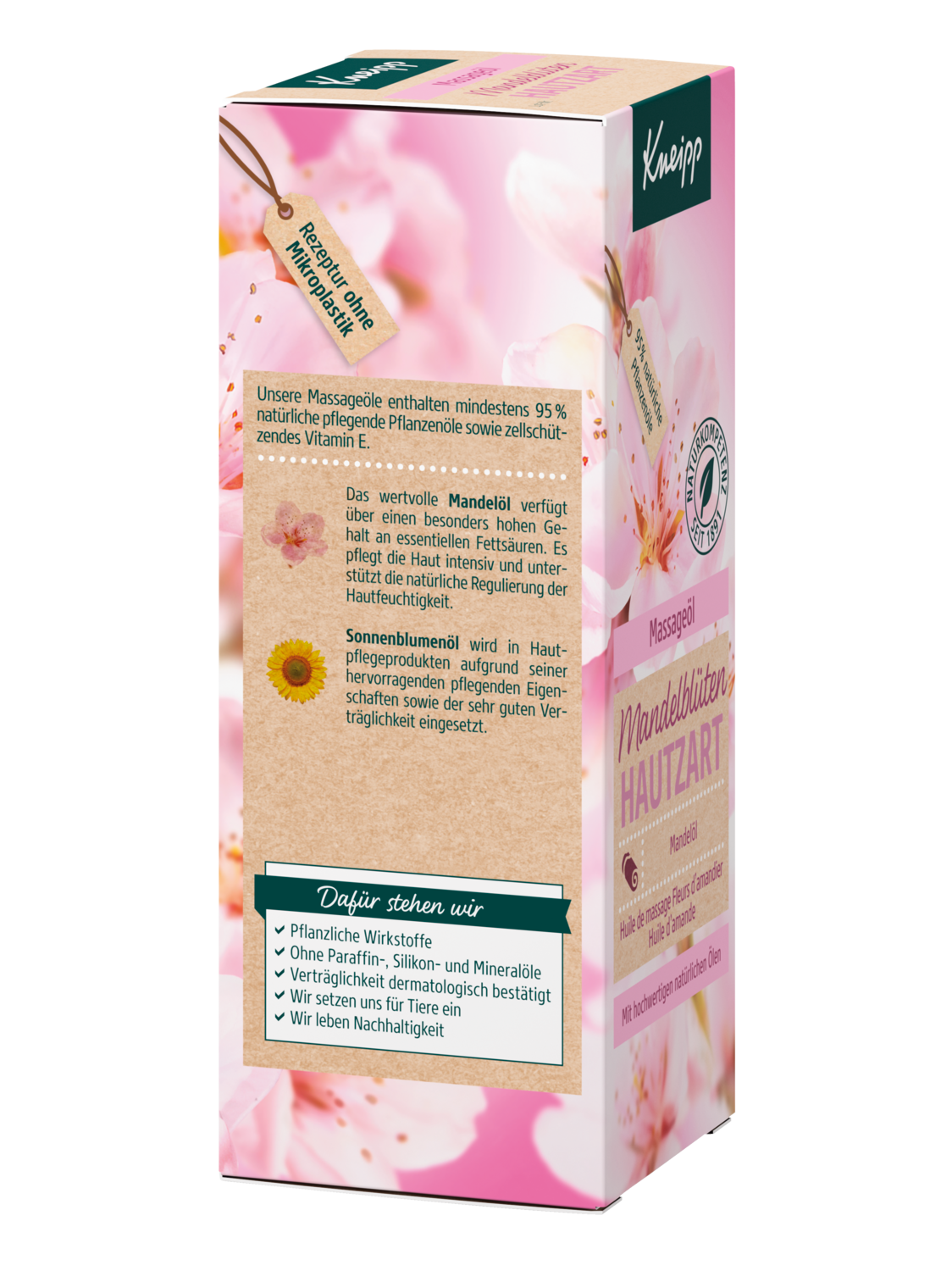 Mas&aacute;žn&iacute; olej Mandlov&eacute; květy - Prav&yacute; pohled