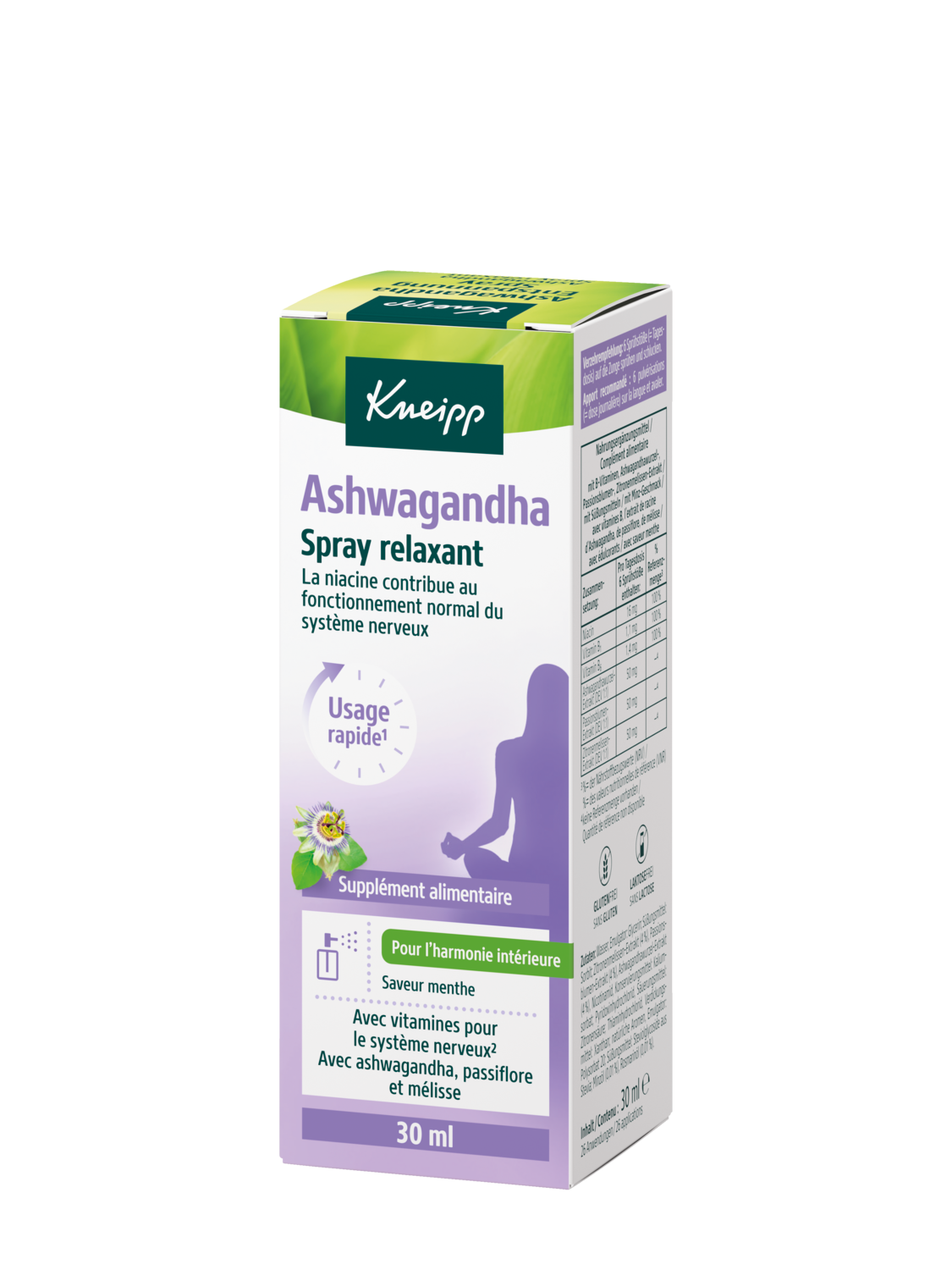 Relaxačn&iacute; sprej Ashwagandha - Zadn&iacute; pohled