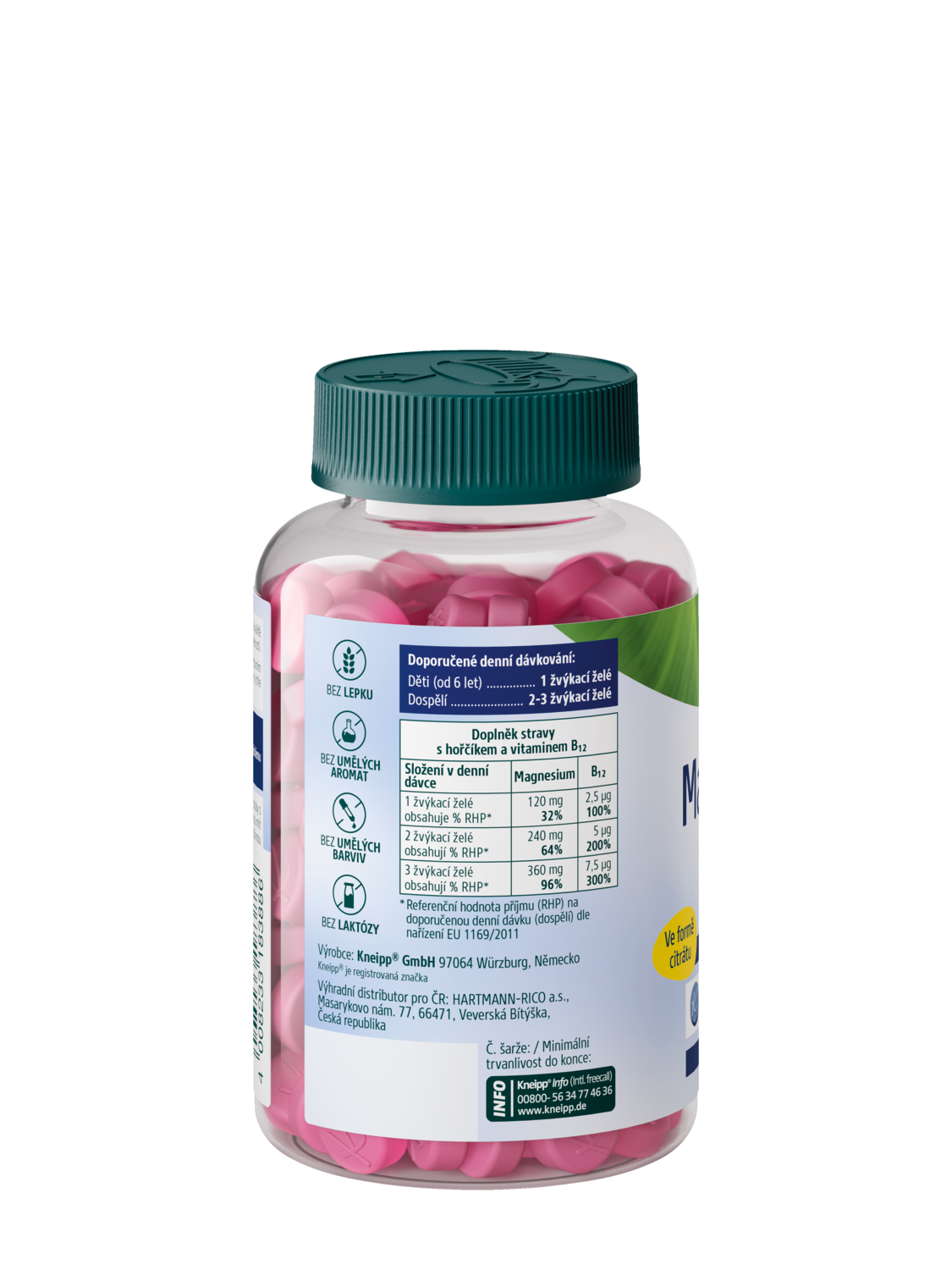 Magnesium + B12 Gummies - Zadn&iacute; pohled