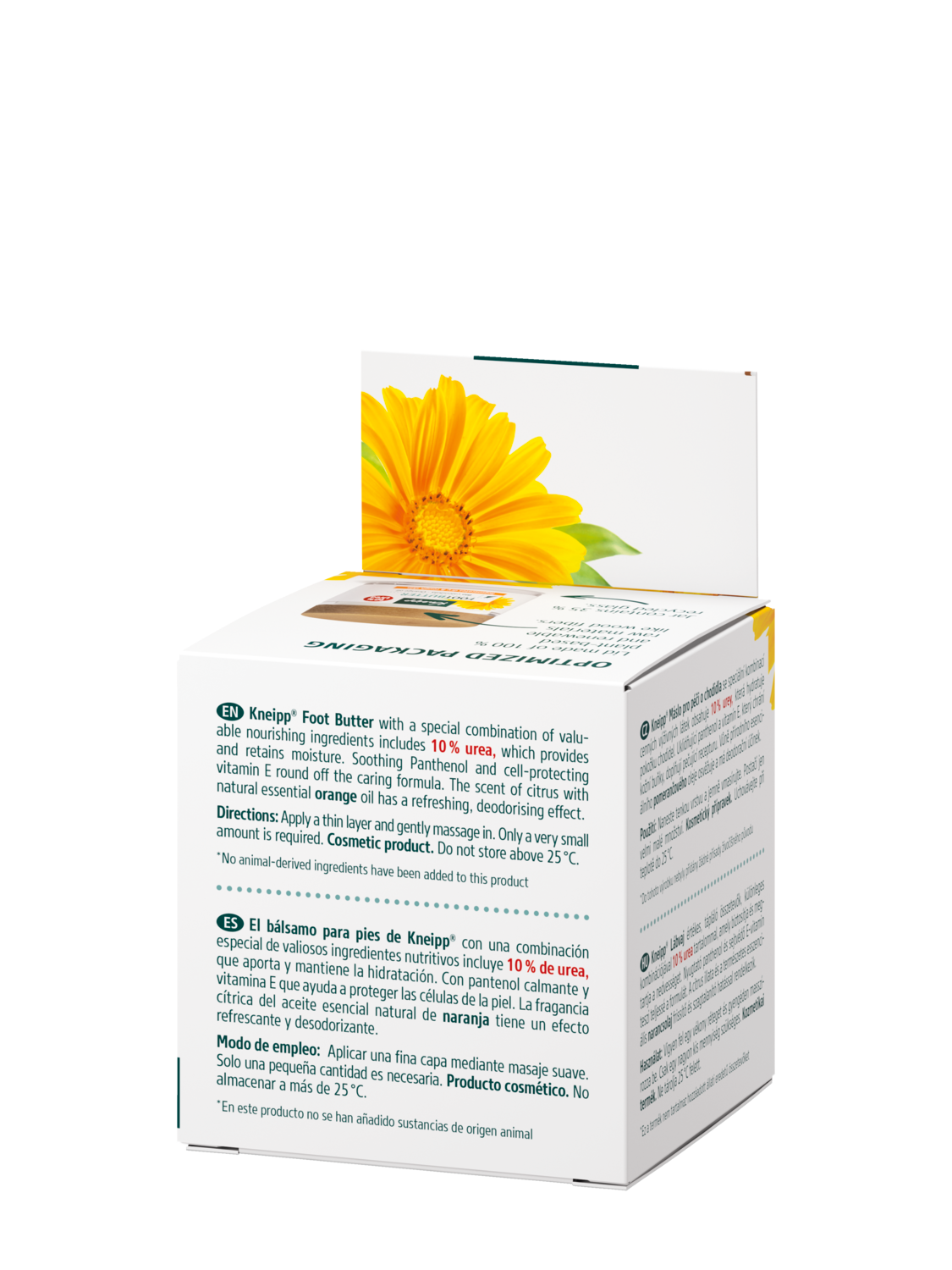 M&aacute;slo pro p&eacute;či o chodidla - Zadn&iacute; pohled