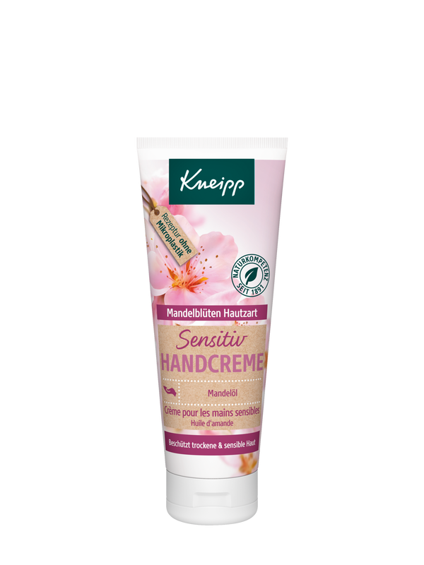 Kr&eacute;m na ruce Mandlov&eacute; květy