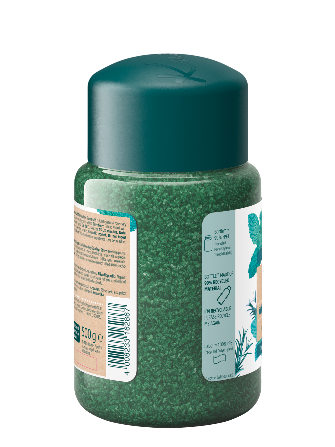 Sůl do koupele Goodbye Stress - Zadn&iacute; pohled