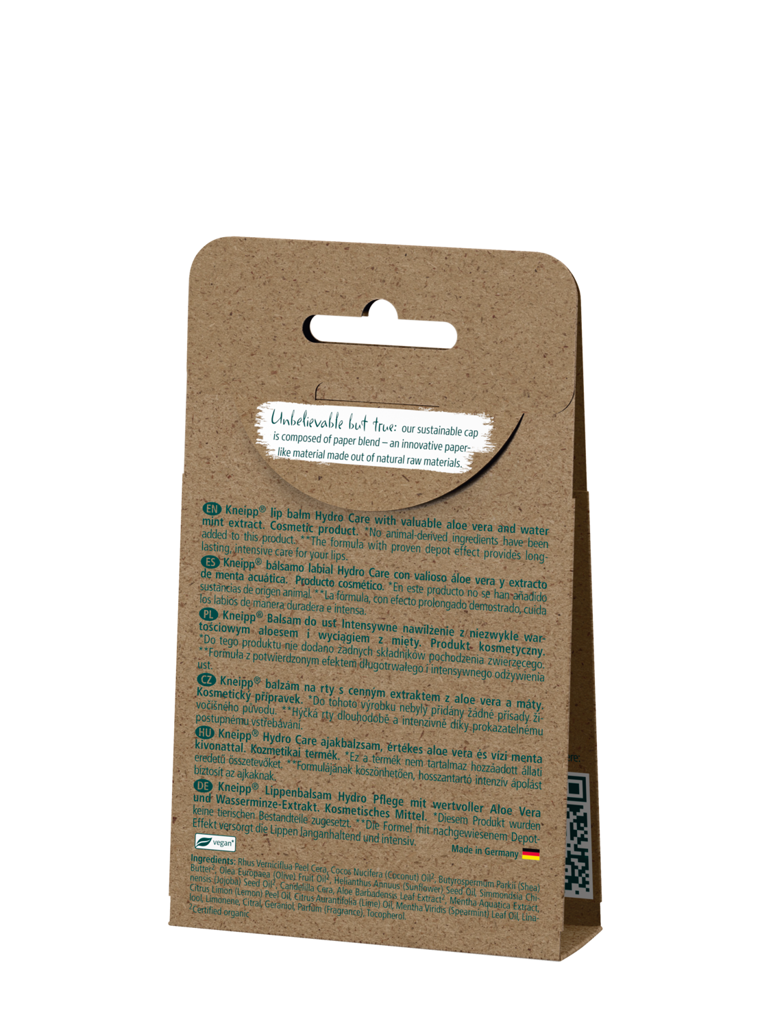 Balz&aacute;m na rty Aloe vera - Zadn&iacute; pohled