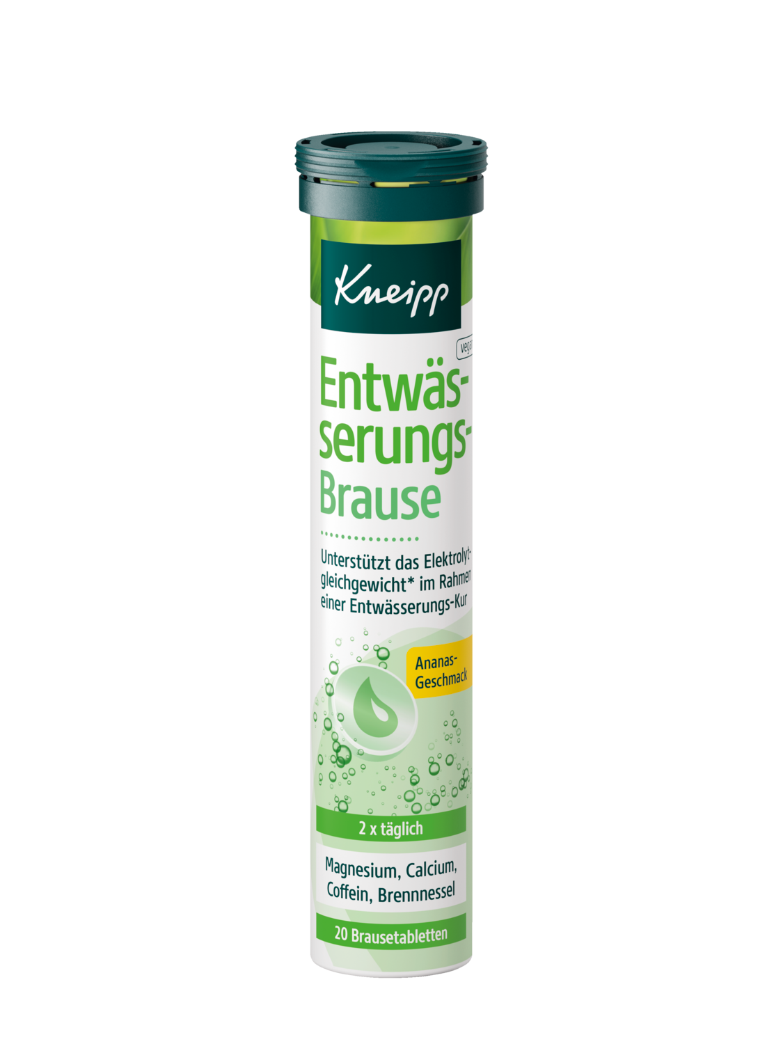 Kneipp&reg; Odvodněn&iacute; &scaron;umiv&eacute; tablety - Pohled zepředu