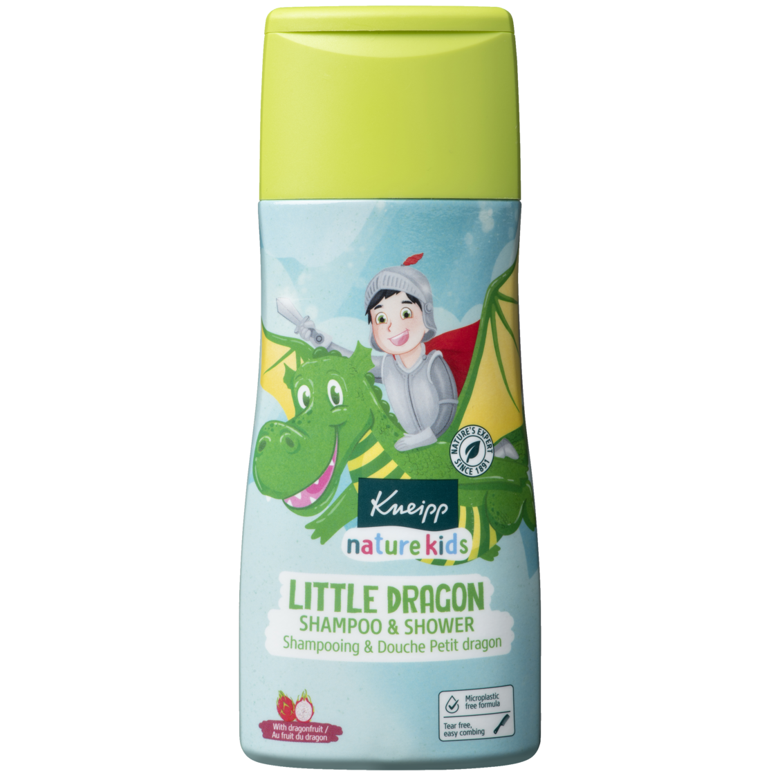 &Scaron;ampon a sprchov&yacute; gel Drač&iacute; s&iacute;la - Pohled zepředu
