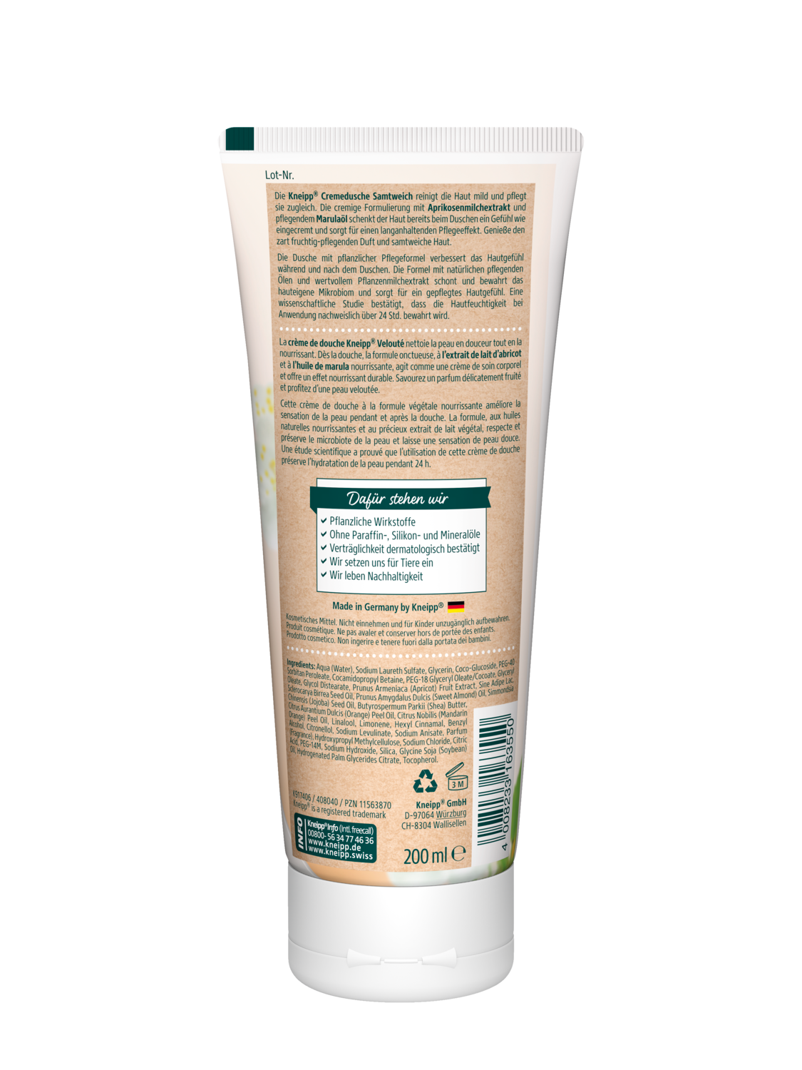 Sprchov&yacute; gel As soft as velvet - Zadn&iacute; pohled