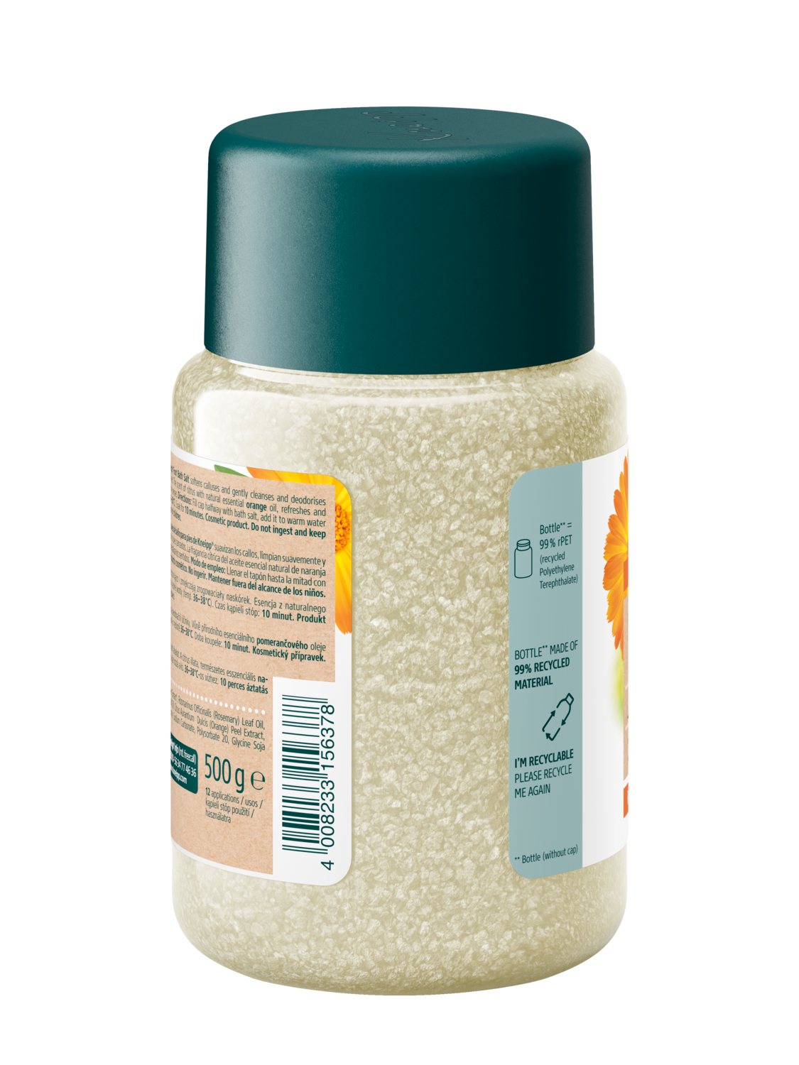 Sůl do koupele na chodidla - Zadn&iacute; pohled