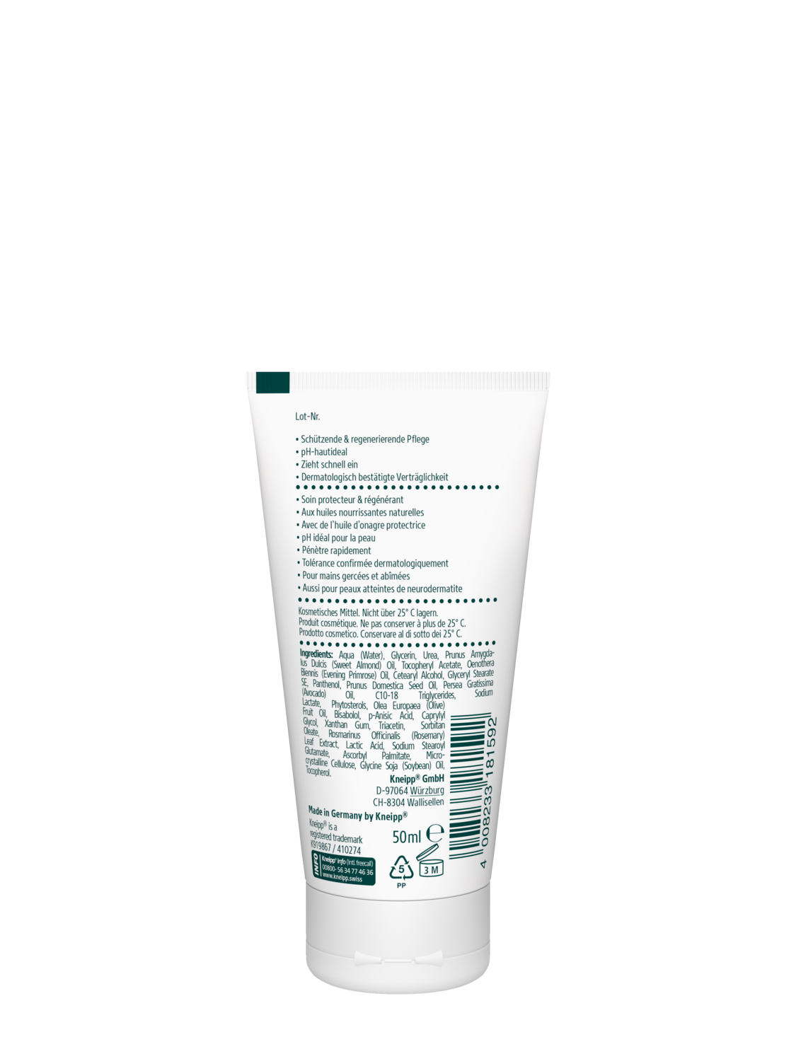 Derma Protect 5% Urea SOS Handcreme - R&uuml;ckansicht